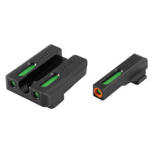 TRUGLO TFX Pro Sight Set for Sig Sauer #8/#8 Tritium / Fiber Optic Green with Orange Front Dot Outline