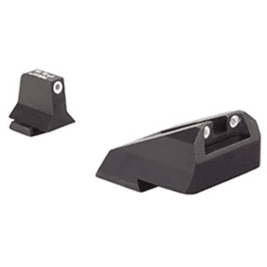 Trijicon Bright & Tough Suppressor Night Sight Set for S&W M&P, SD9 VE, SD40 VE Steel Matte 3-Dot Tritium Green with White Outline