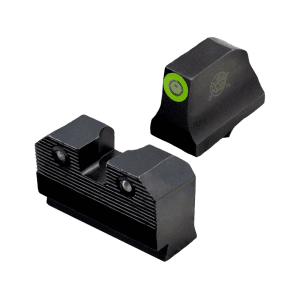 XS R3D 2.0 Suppressor Height Night Sight Set for Glock 17, 19, 22, 24, 26, 27, 31, 36, 38 Tritium Dot Green Outline