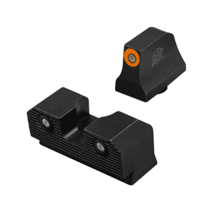XS R3D 2.0 Suppressor Height Night Sight Set for Glock 43X, 48 Tritium Dot Orange Outline
