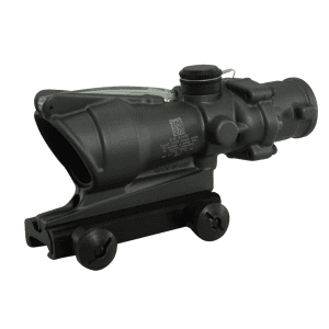 Trijicon ACOG TA31 BAC Rifle Scope 4x 32mm Dual-Illuminated Green Horseshoe 223 Remington Reticle with TA51 Flattop Mount Cerakote Sniper Gray