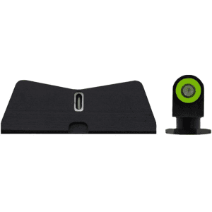 XS DXT2 Night Sight Set for Glock 17, 19, 22, 23, 24, 26, 27, 31, 32, 33, 34, 35, 36, 38 Standard Dot Tritium Front, Tritium Stripe Rear Green