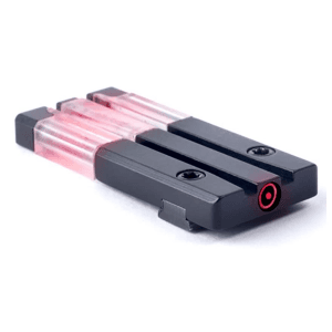 Meprolight FT Bullseye Fiber Optic Rear Sight for Glock 17, 19, 20, 21, 22, 23, 24, 26, 29, 30, 34, 35, 36, 42, 43, 43X, 48 Tritium Red