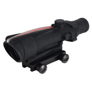 Trijicon ACOG TA11 BAC Rifle Scope 3.5x 35mm Dual-Illuminated Red Chevron 308 Winchester Reticle with TA51 Flattop Mount Matte Black