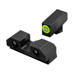 XS R3D 2.0 Night Sight Set for Glock 17, 19, 22, 24, 26, 27, 31, 36, 38 Tritium Dot Green Outline