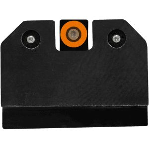 XS R3D Night Sight Set for Glock 17, 19, 22, 23, 24, 26, 27, 31, 32, 33, 34, 35, 36, 38 Suppressor Height 3-Dot Tritium Ember Glow Front Dot with Orange Outline