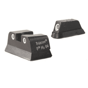Trijicon Bright & Tough Night Sight Set for CZ 75, CZ99 with Front Dovetail Steel Matte 3-Dot Tritium Green