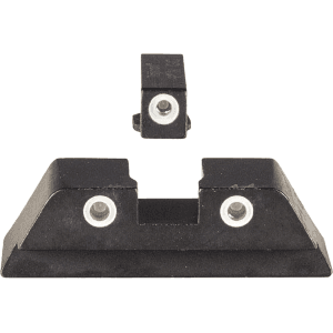 Trijicon Bright & Tough Night Sight Set for Glock 20, 21, 29, 30, 36, 40, and 41 Steel Matte 3-Dot Tritium Green