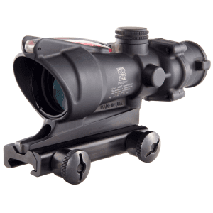 Trijicon ACOG TA31 BAC Rifle Scope 4x 32mm Dual-Illuminated Red Crosshair 223 Remington Reticle with TA51 Flattop Mount Matte Black