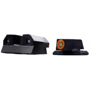 XS R3D Night Sight Set for Sig P320, P365, P225, P226, P229, Springfield XD, XDm, XDs, FN 509 3-Dot Tritium Ember Glow Front Dot with Orange Outline