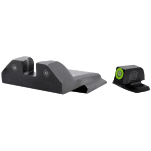 XS R3D Night Sight Set for S&W M&P, M&P M2.0 Full Size, Compact 3-Dot Tritium Ember Glow Front Dot with Green Outline