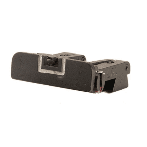 LPA TPU Adjustable Rear Sight with .120" Wide Notch for Colt 1911 Series 70, 80 Cut Steel Matte White Outline