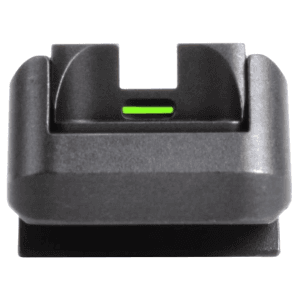 Novak Suppressor Adjustable 1911 Rear Night Sight Novak Cut .450" Height Steel Black with Green Tritium Bar
