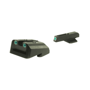 TRUGLO TFO Sight Set for 1911 Government 45 ACP Novak Cut Steel Tritium Fiber Optic Green