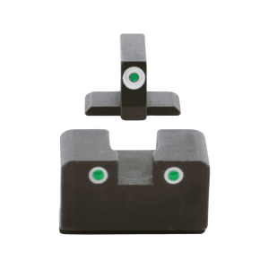 Ameriglo Optic Compatible Night Sight Set for Springfield XD 3-Dot Tritium Green with White Outline