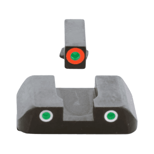 Ameriglo for Glock Pro-Glo Night Sight Set for Glock 20, 21, 29, 30, 31, 32, 36, 40, 41 3-Dot Tritium Green Front with Orange Outline,White Outline Rear