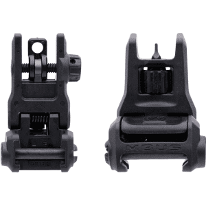 Magpul MBUS Gen 3 Flip-Up Front and Rear Sight Set AR-15 Polymer Black