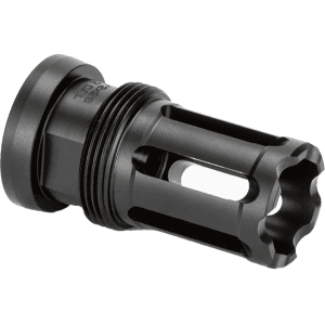 Griffin Armament Taper Mount Closed Tine Flash Hider Suppressor Mount 7.62mm 5/8"-24 Thread Steel Black