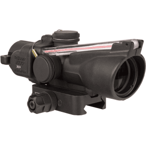 Trijicon ACOG TA50 Compact Rifle Scope 3x 24mm Dual-Illuminated Red Crosshair .223/55gn. Ballistic Reticle Low Q-LOC Mount Matte Black