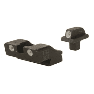 Meprolight Tru-Dot Sight Set for 1911 Stake-On Wide Tenon Front and Colt Rear Cut Steel Blue Tritium Green