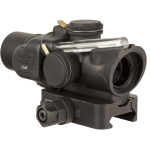 Trijicon ACOG TA44 Compact Rifle Scope 1.5x 16MM Dual-Illuminated Green Ring & 2 MOA Center Dot Reticle Low Q-LOC Mount Matte Black