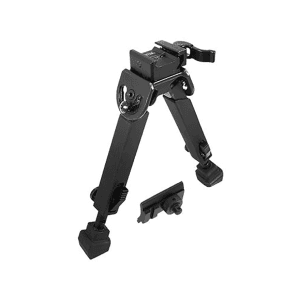 UTG Rubber Armored QD Bipod Picatinny Mount 6-8.5 Inches Black