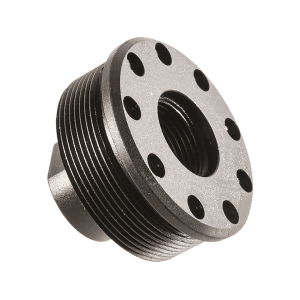 SilencerCo Alpha Direct Thread Mount 1/2"-28 for SilencerCo Octane, Harvester Steel Matte
