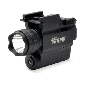 SME Tactical Weapon Light with Red Laser for Picatinny Rail Black