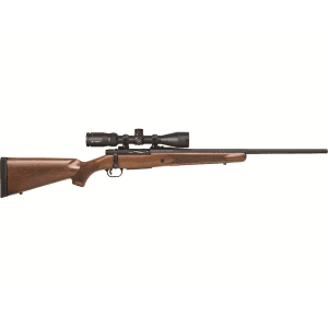 Mossberg Patriot Bolt Action Rifle 7mm-08 Remington 22" Fluted Matte Blue Barrel Walnut Frame Walnut Straight Grip Stock with Scope