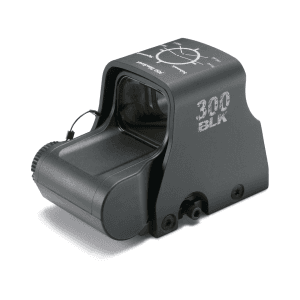EOTech XPS2-300 Blackout/Whisper Holographic Weapon Sight 68 MOA Circle with (2) 1 MOA Dots Matte CR123 Battery