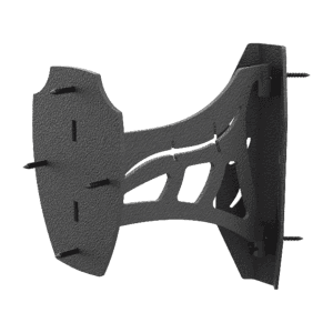 Skull Hooker Corner Shoulder Deer Mount Bracket Black