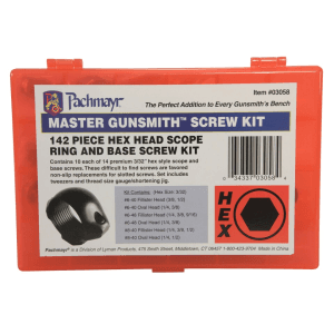 Pachmayr Master Gunsmith Scope Ring and Base Screw Kit Hex Head 142 Piece