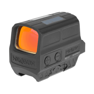 Holosun HE512T-RD Elite Reflex Red Dot Sight 1x Selectable Red Reticle Picatinny Quick Detach Mount Solar/Battery Powered Titanium Matte Black