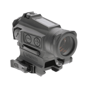Holosun HE515CT-GR Elite Green Dot Sight 1x 20mm 65 MOA Circle with 2 MOA Dot Picatinny Co-Witness Mount Solar/Battery Matte Black