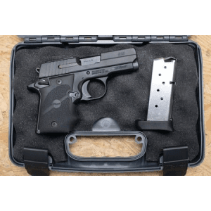 Sig Sauer P938 Sas 9mm Used Trade-In Pistol W/Manual Safety, Case, Ft Bullseye Sight