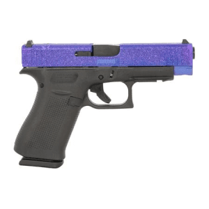 Glock 48 Mos Compact 9mm Optic Ready Pistol With Glamour Gold Purple Glitter Slide