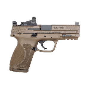 Smith & Wesson Mp9 M2.0 Compact 9mm Fde Pistol With Crimson Trace Red Dot Reflex Sight