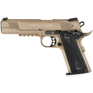 Walther Colt Government 22lr 1911 A1 Rail Gun With Flat Dark Earth (Fde) Finish