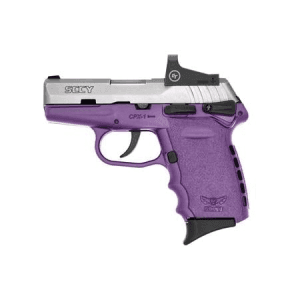 Sccy Cpx-1 9mm Pistol With Purple Frame/Stainless Slide And Red Dot