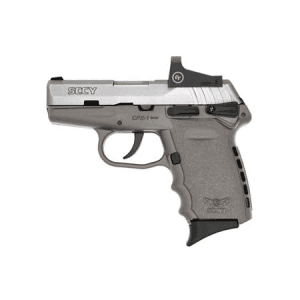 Sccy Cpx-1 9mm Pistol With Gray Frame/Stainless Slide And Red Dot