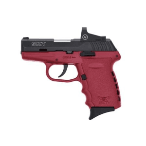 Sccy Cpx-2 9mm Pistol With Crimson Frame And Red Dot