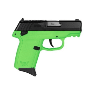 Sccy Cpx-1 Gen3 9mm Optic Ready Pistol With Lime Green Polymer Frame And Black Slide