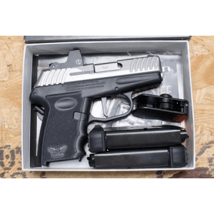 Sccy Dvg-1 9mm Used Trade-In Pistol With Stainless Slide, Optic