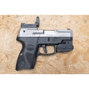 Taurus Pt111 G2 Millennium 9mm Police Trade-In Pistol With Optical Sight And Laser/Light (Mag Not Included)