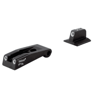 Trijicon Bright And Tough Night Sight Set 3-Dot Tritium Green With White Outline Front And Rear