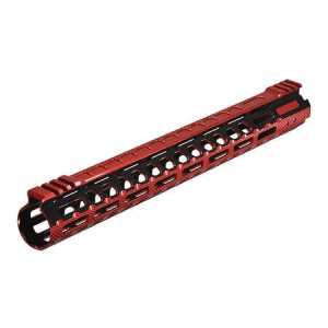 Leapers UTG PRO M-LOK AR15 15 Inch, Ultra Slim Rail, Black/Red