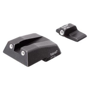 Trijicon Bright And Tough Night Sight Set 3-Dot Tritium Green With White Outline Front And Rear
