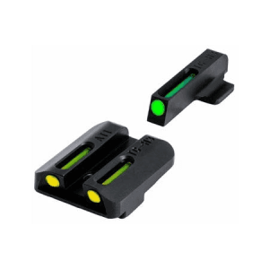 Truglo Square Tritium/Fiber Optic Nitride Fortress Finished Novak 260 Front, 450 Rear