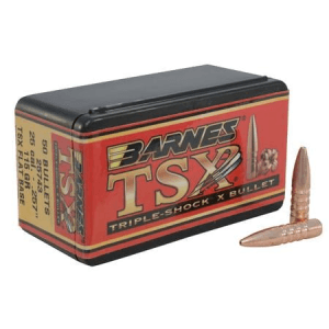 Barnes 25 Cal 115 Grain TSX Flat Base Triple Shock 50/Box