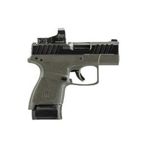 Beretta Apx-A1 Carry 9mm Pistol With Od Green Frame And Red Dot Optic